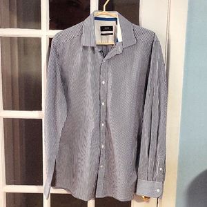 Mexx Metropolitan Men's  Dress Shirt button down top long sleeve size 16 1/2.